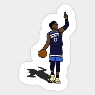 D'Angelo Russell - Minnesota Timberwolves Sticker